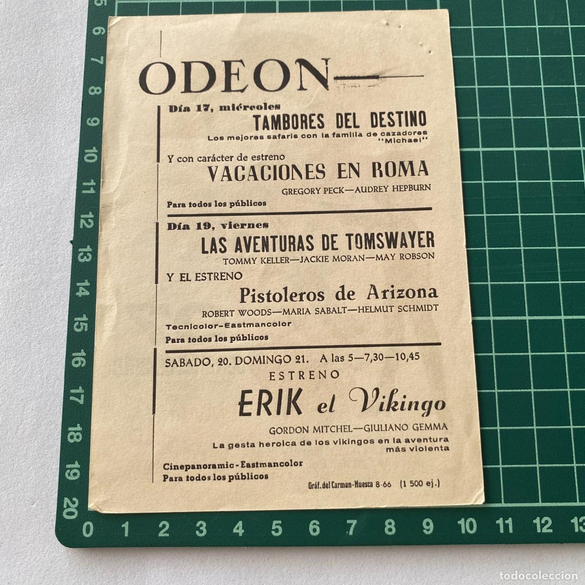 Cine: Programa de cine folleto de mano pelicula. 07 con el 2 delante Odeon - Foto 2