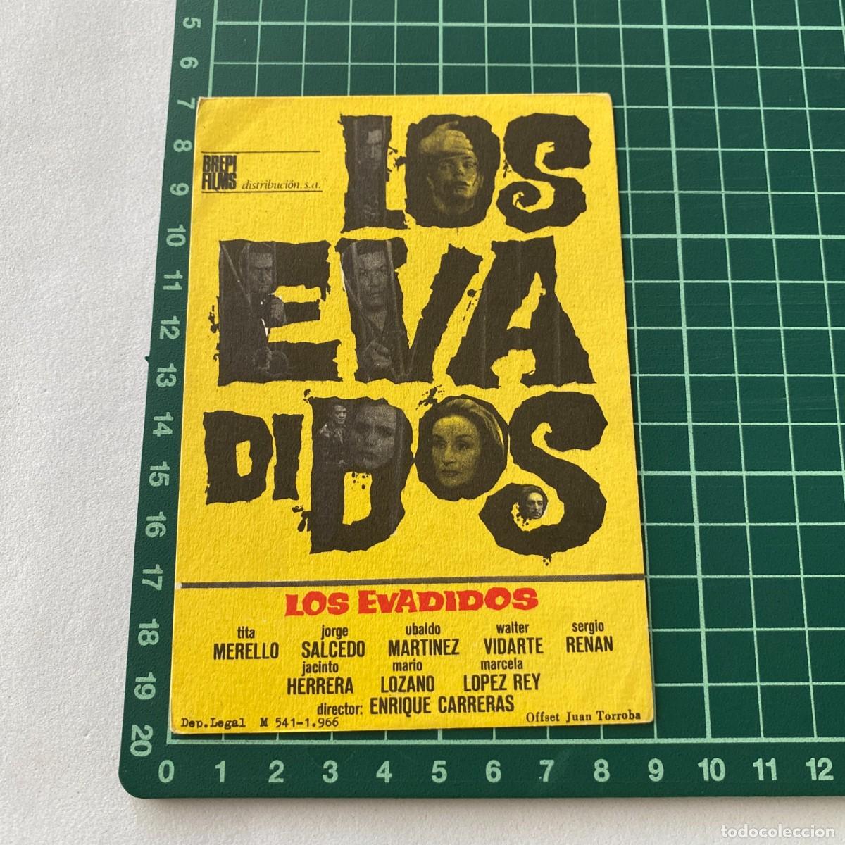 Cine: Programa de cine folleto de mano pelicula. Los evadidos - Foto 1