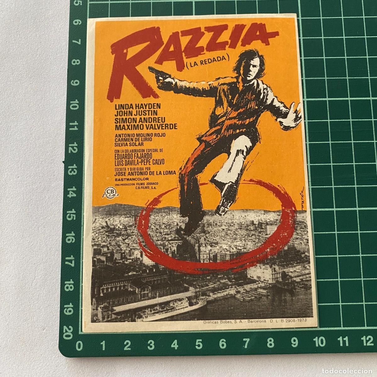 Cine: Programa de cine folleto de mano pelicula. Razzia La redada - Foto 1