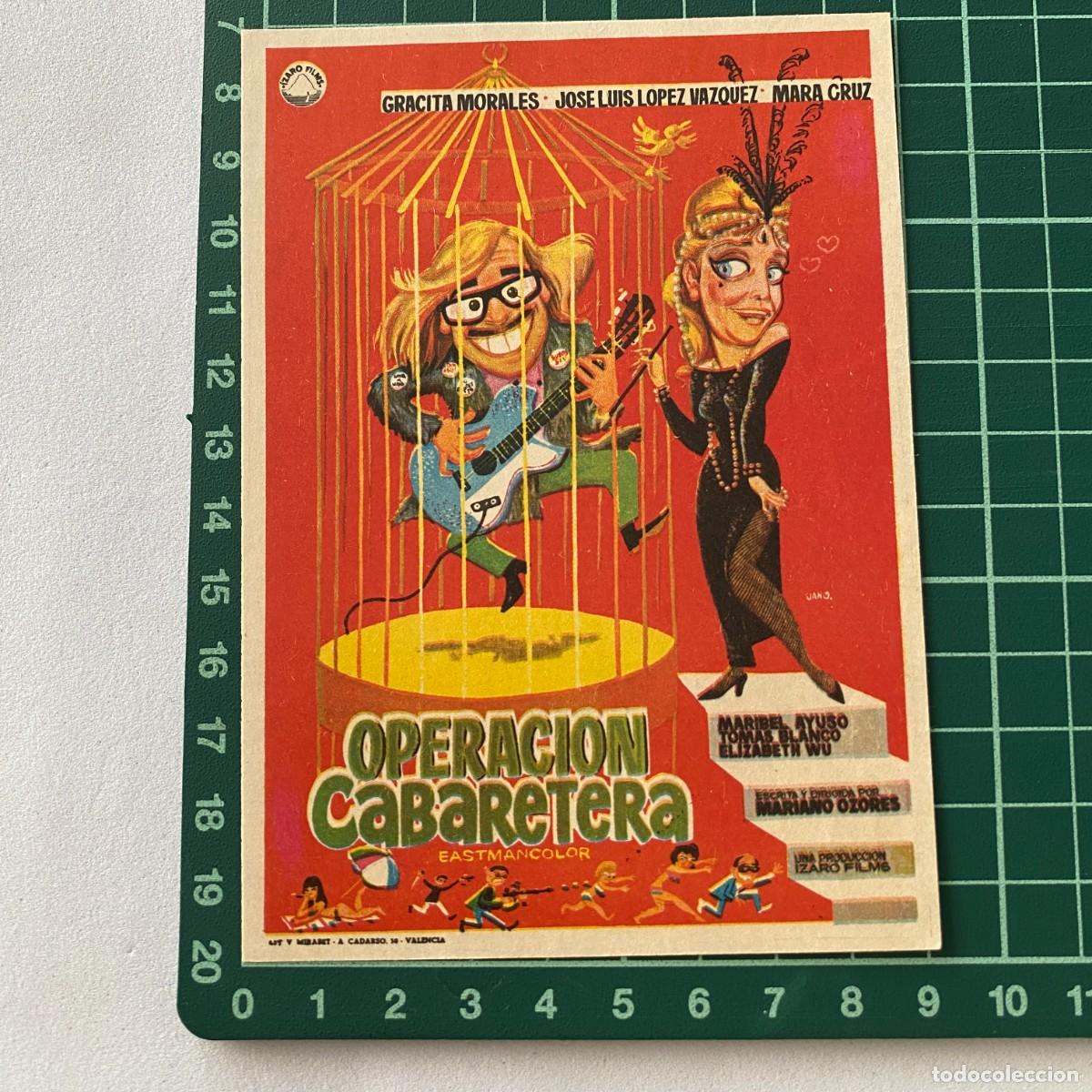 Cine: Programa de cine folleto de mano pelicula. Operaci&oacute;n cabaretera - Foto 1