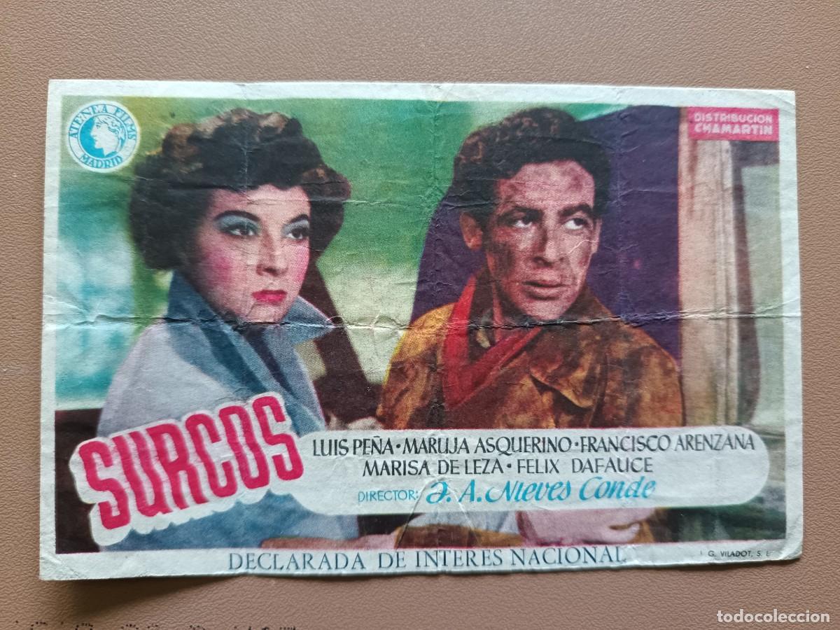Cine: SURCOS- FOLLETO MANO- - Foto 1