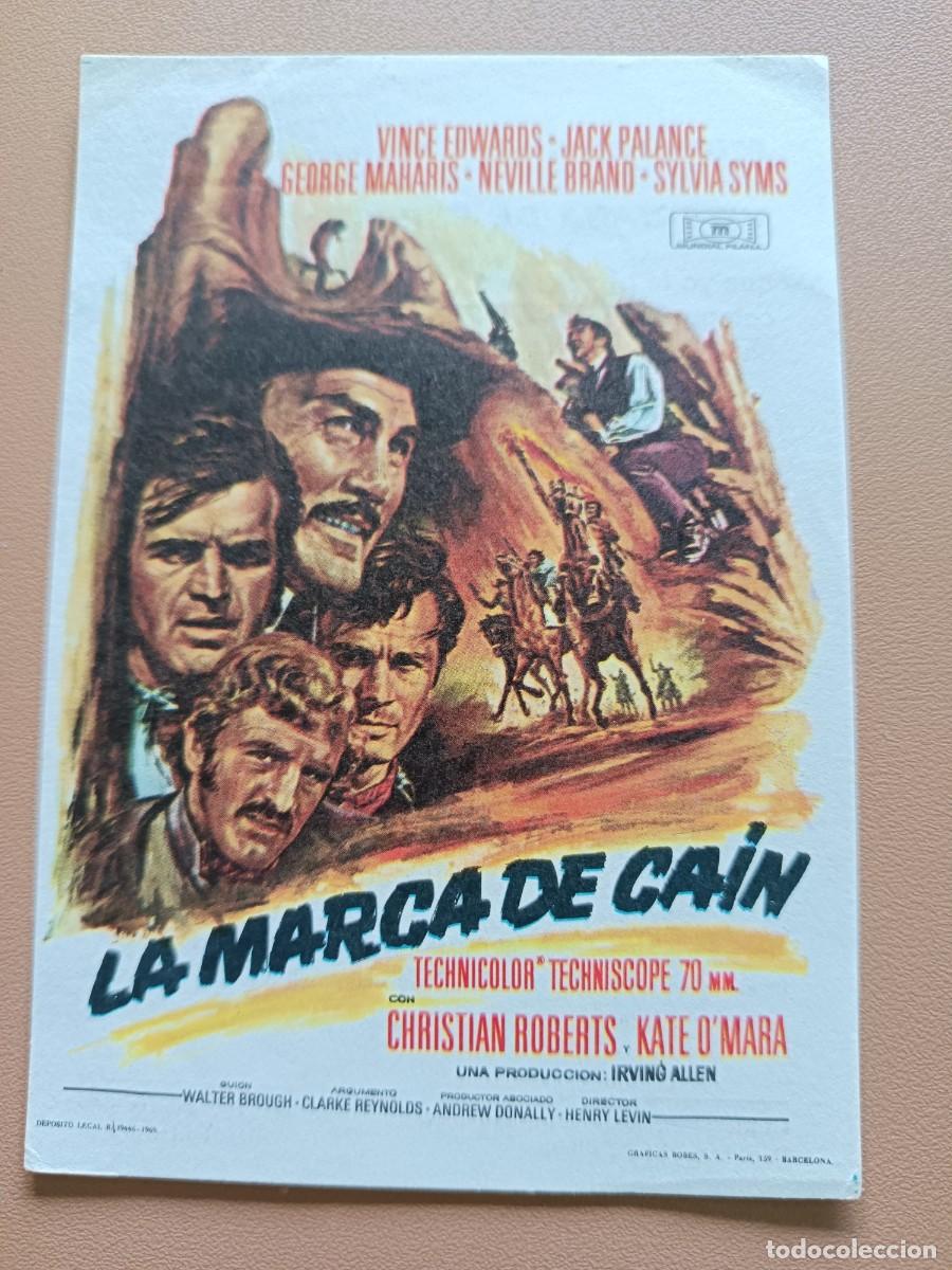 Cine: LA MARCA DE CA&Iacute;N- FOLLETO MANO- - Foto 1