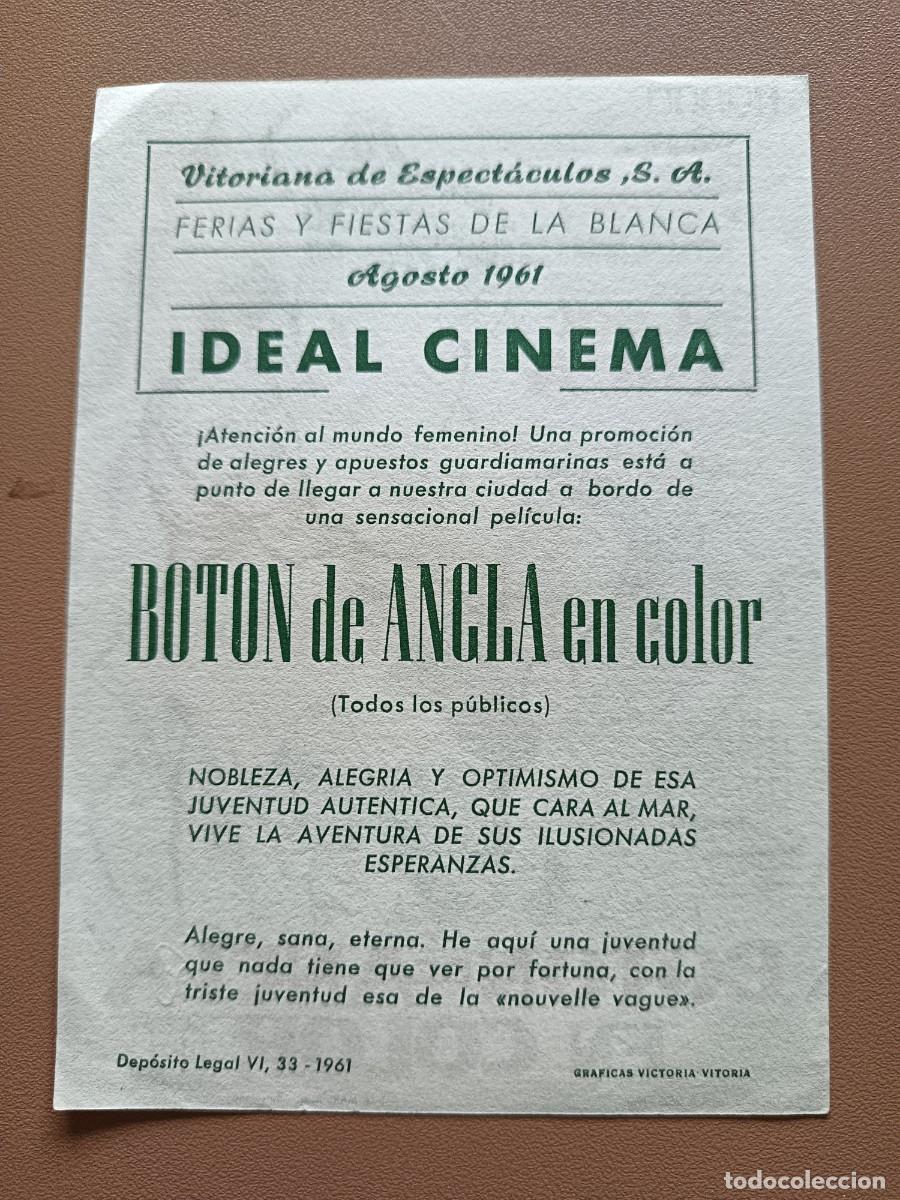 Cine: BOT&Oacute;N DE ANCLA EN COLOR-1961 - Foto 2