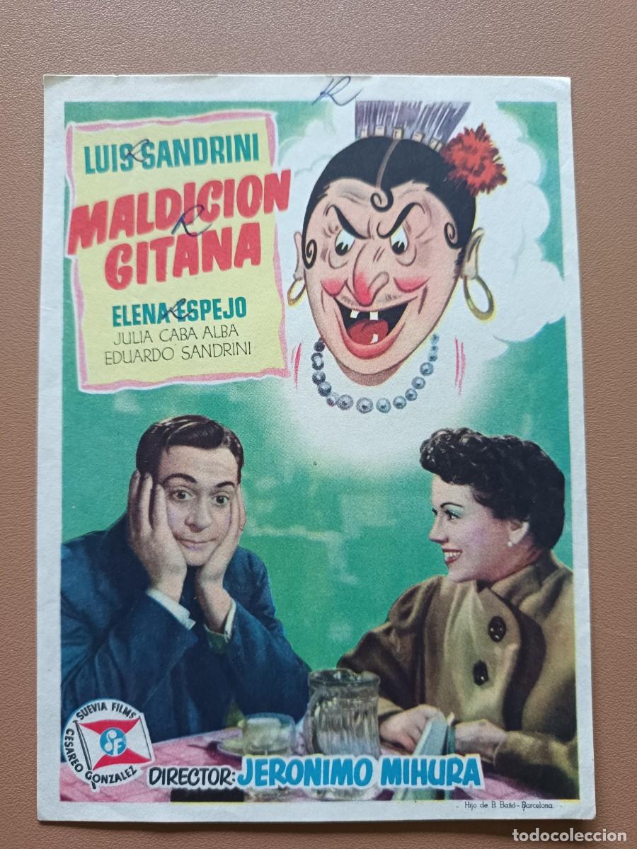 Cine: MALDICI&Oacute;N GITANA -FOLLETO DE MANO - Foto 1