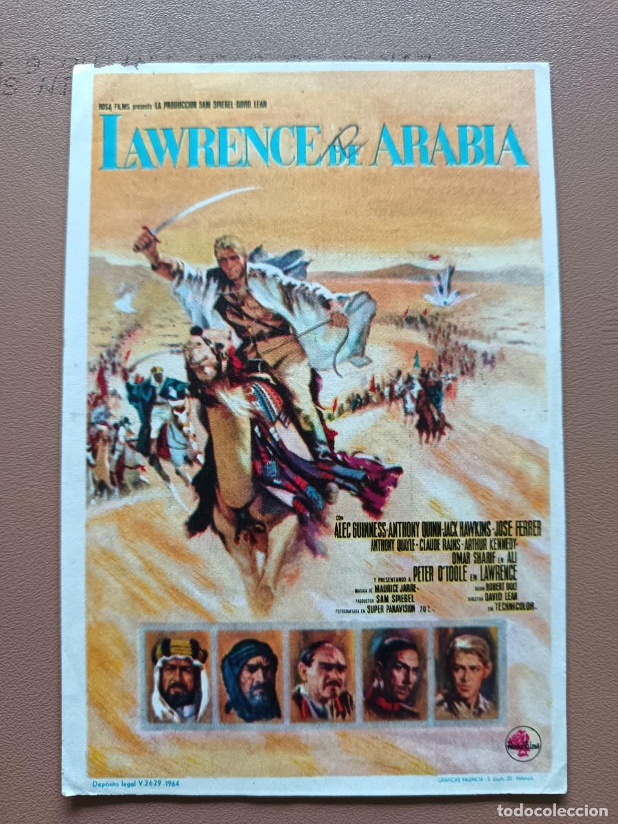 Cine: LAWRENCE DE ARABIA -FOLLETO DE MANO - Foto 1