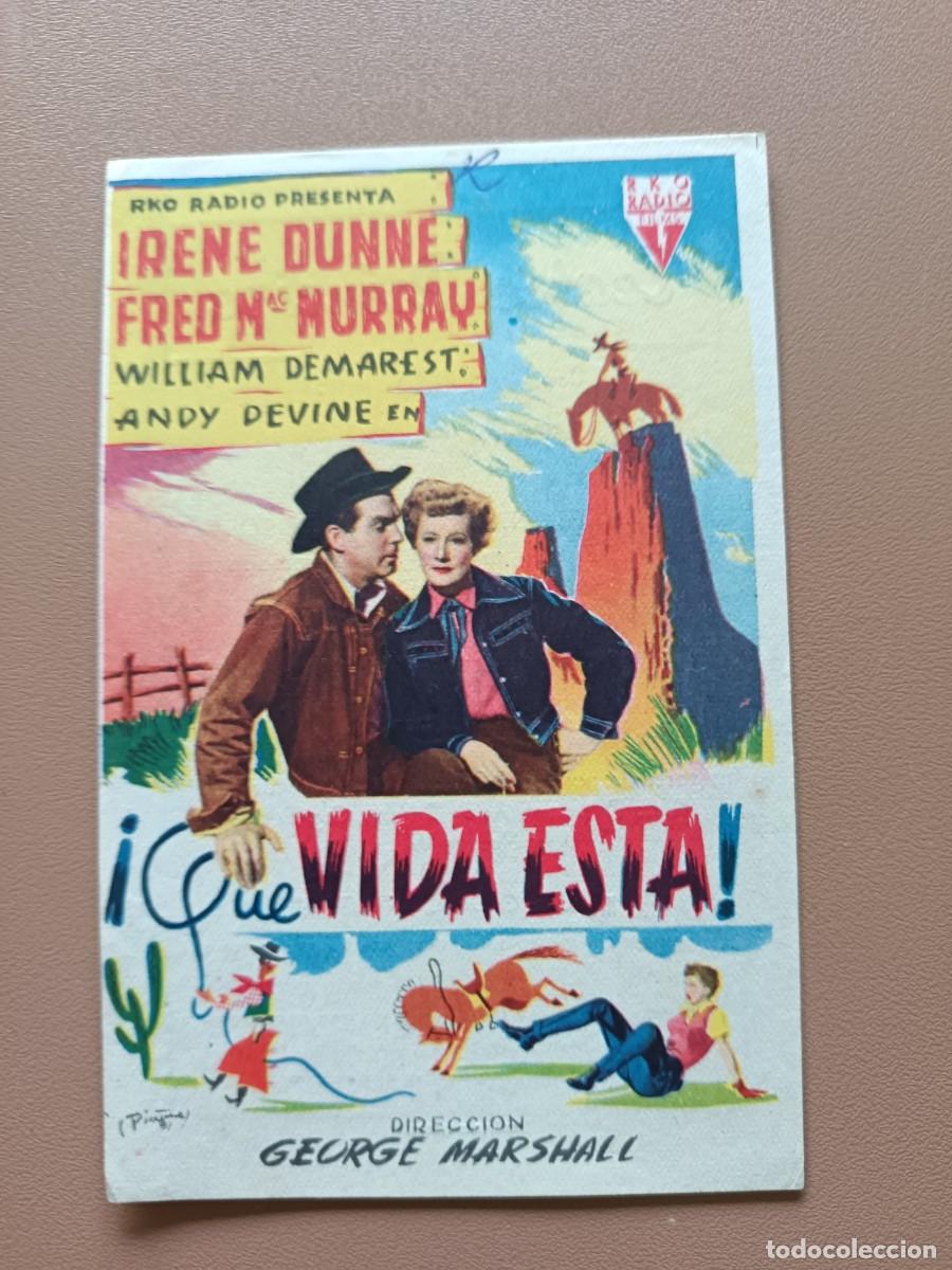 Cine: &iexcl;QU&Eacute; VIDA ESTA! - FOLLETO DE MANO - Foto 1