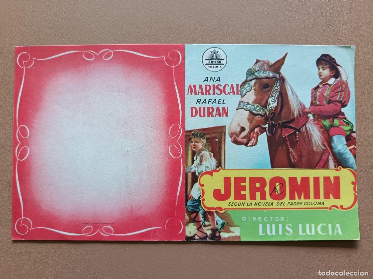 Cine: JEROM&Iacute;N - FOLLETO DE MANO DOBLE - Foto 1