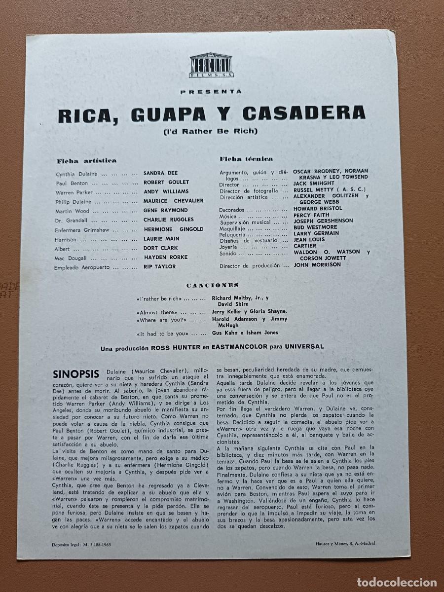 Cine: RICA, GUAPA Y CASADERA - Foto 2