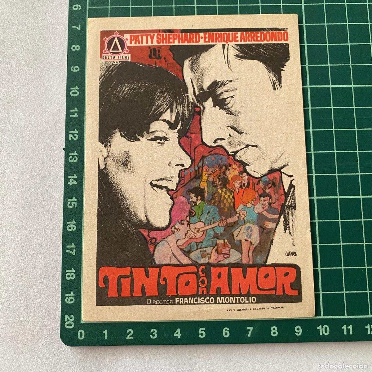 Cine: Programa de cine folleto de mano pelicula. Tinto con amor - Foto 1
