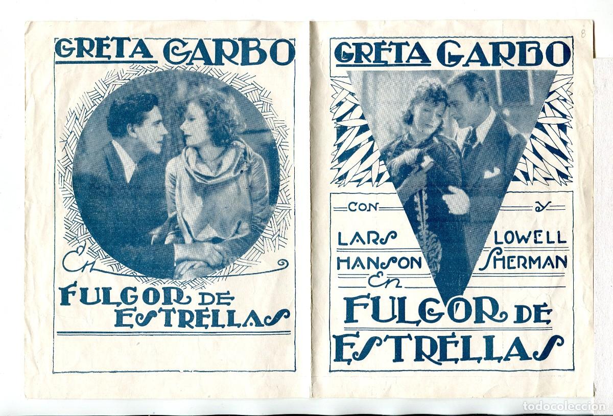 Cine: FULGOR DE ESTRELLAS, con Greta Garbo. PROGRAMA URUGUAYO. - Foto 1