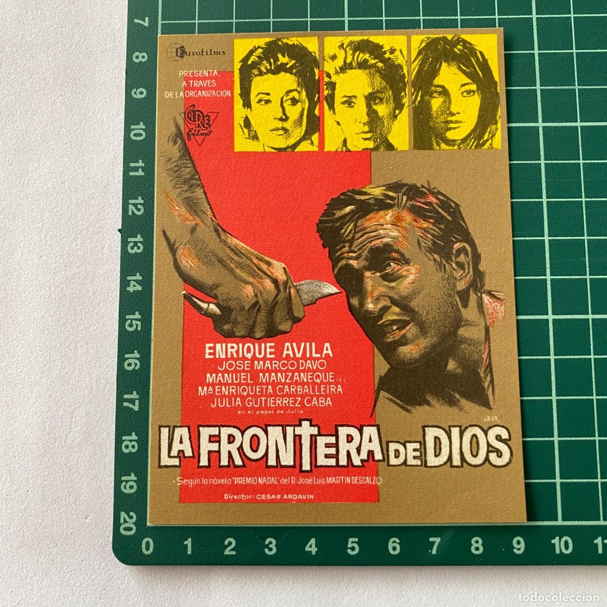 Cine: Programa de cine folleto de mano pelicula. La frontera de dios - Foto 1