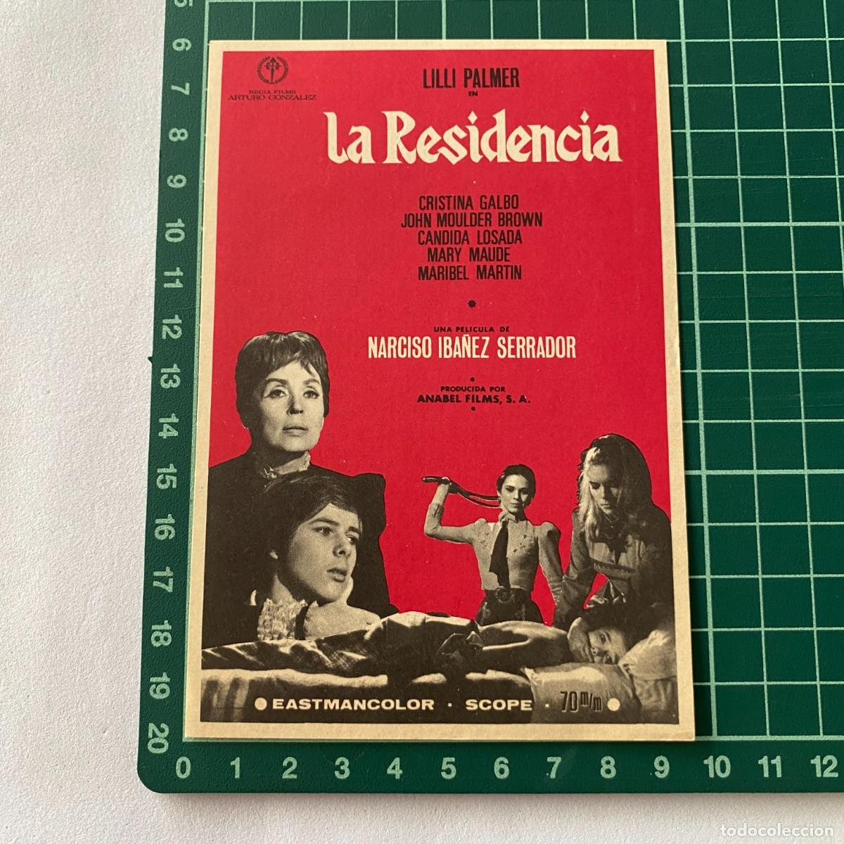 Cine: Programa de cine folleto de mano pelicula. La residencia - Foto 1
