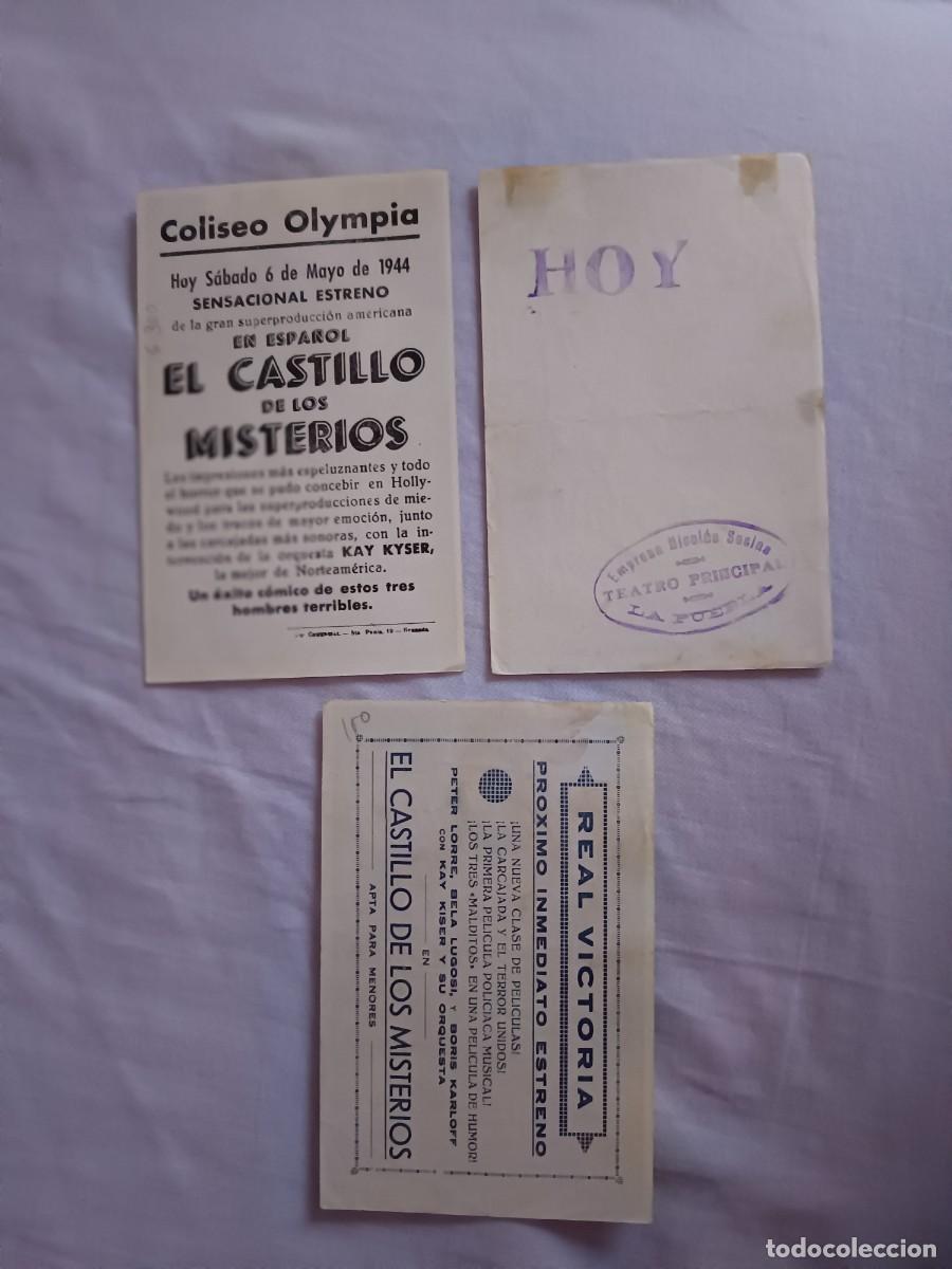 Cine: 3 PROGRAMAS DE CINE EL CASTILLO DE LOS MISTERIOS PETER LORRE - Foto 2