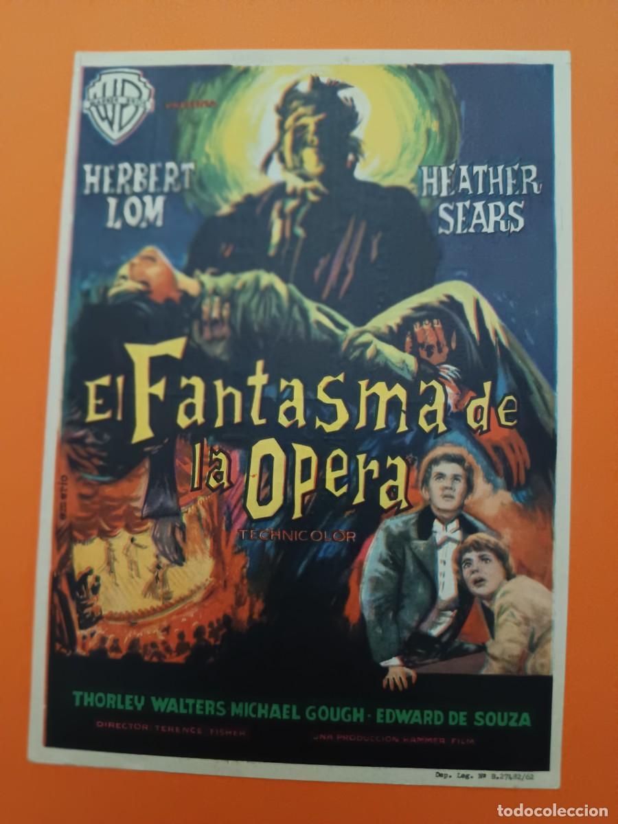Cine: PROGRAMA DE CINE EL FANTASMA DE LA OPERA HERBERT LOM - Foto 1