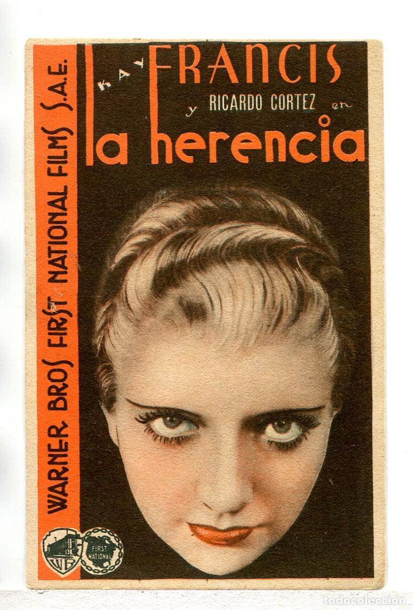 Cine: LA HERENCIA, con Kay Francis. - Foto 1