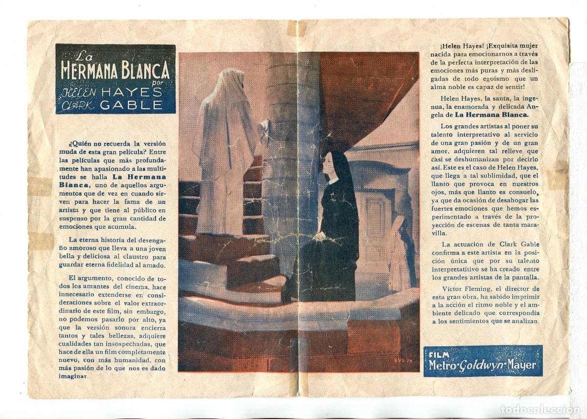 Cine: LA HERMANA BLANCA, con Clark Gable. - Foto 2