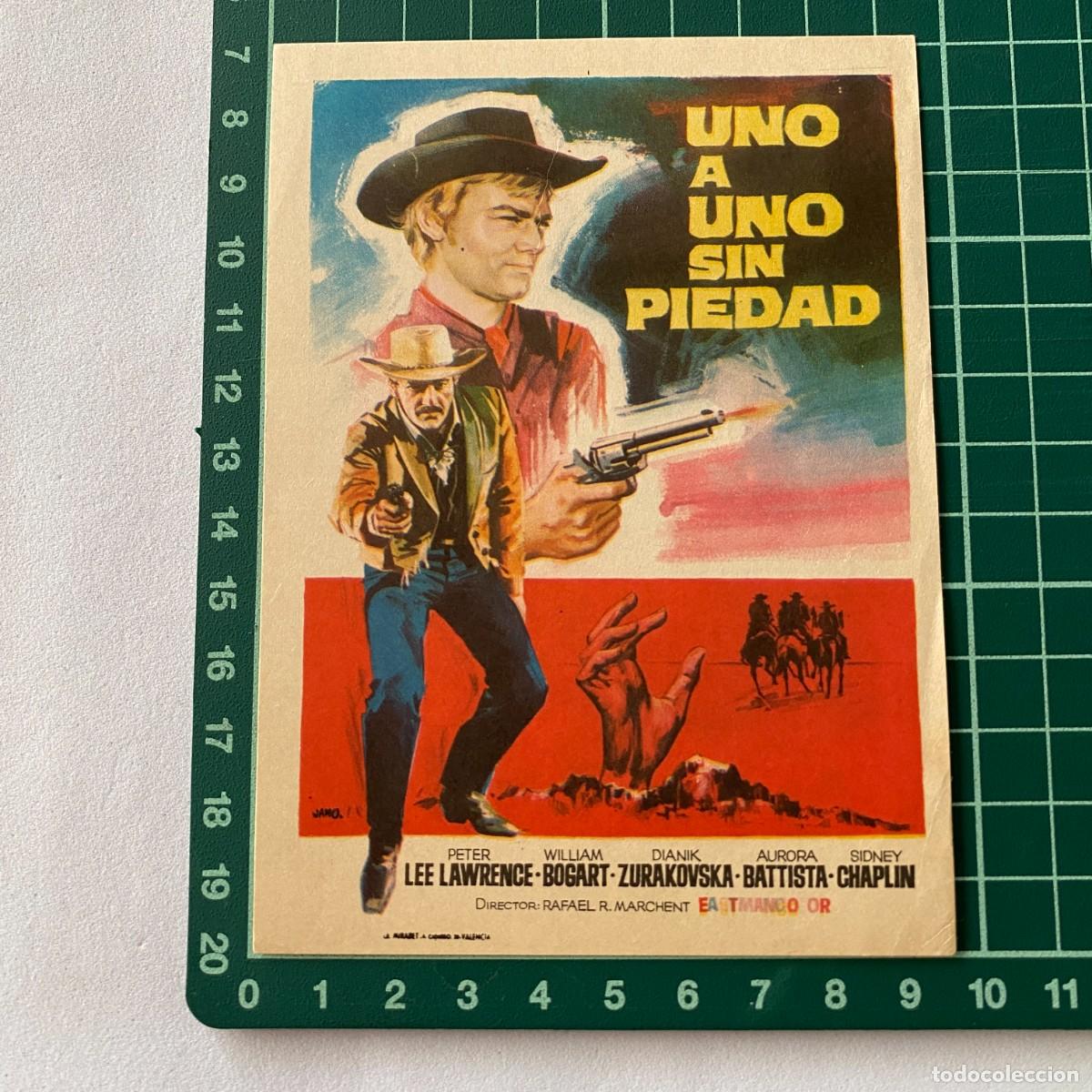 Cine: Programa de cine folleto de mano pelicula. Uno a uno sin piedad - Foto 1