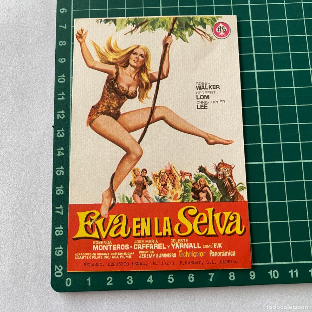 Cine: Programa de cine folleto de mano pelicula. Eva en la selva - Foto 1