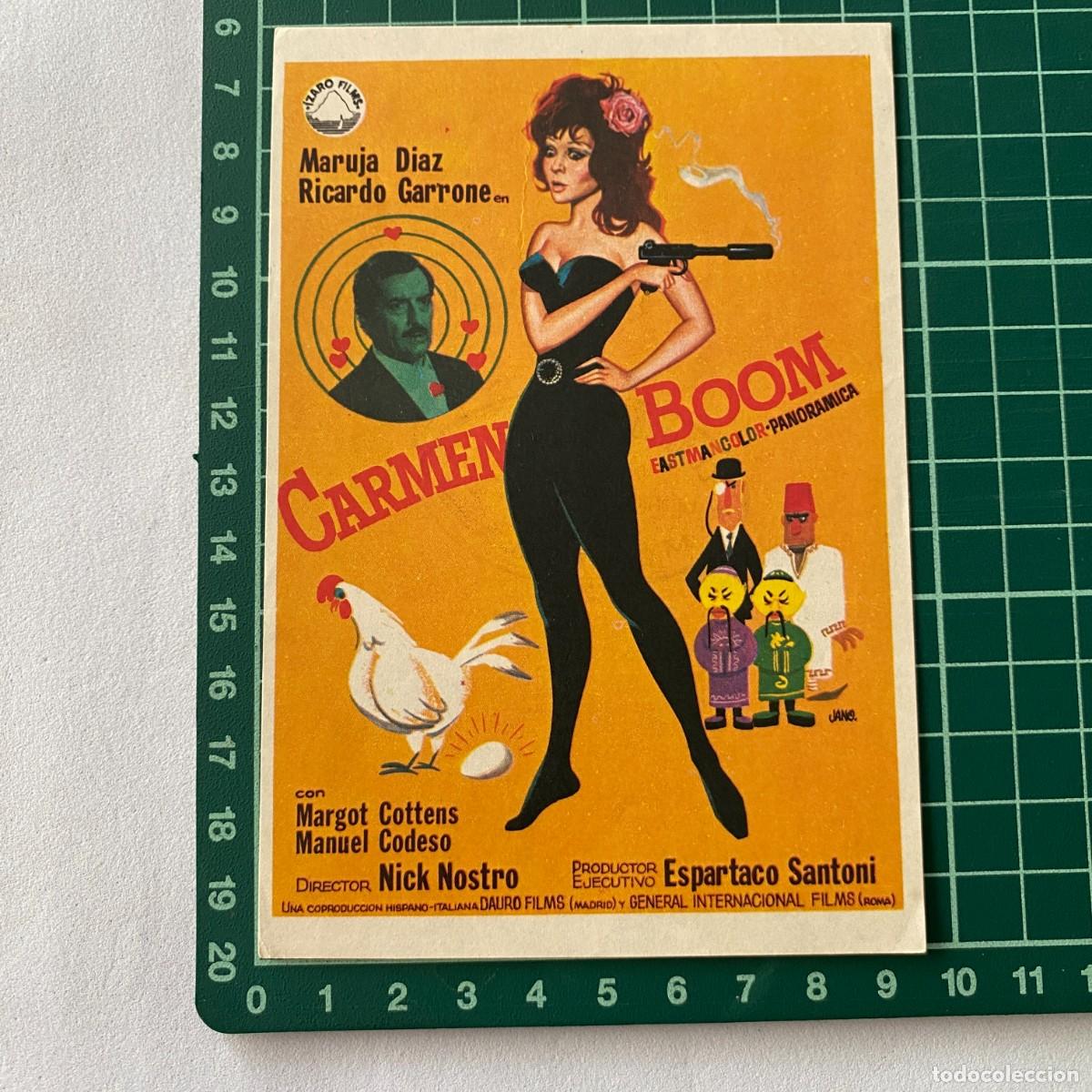 Cine: Programa de cine folleto de mano pelicula. Carmen Boom - Foto 1