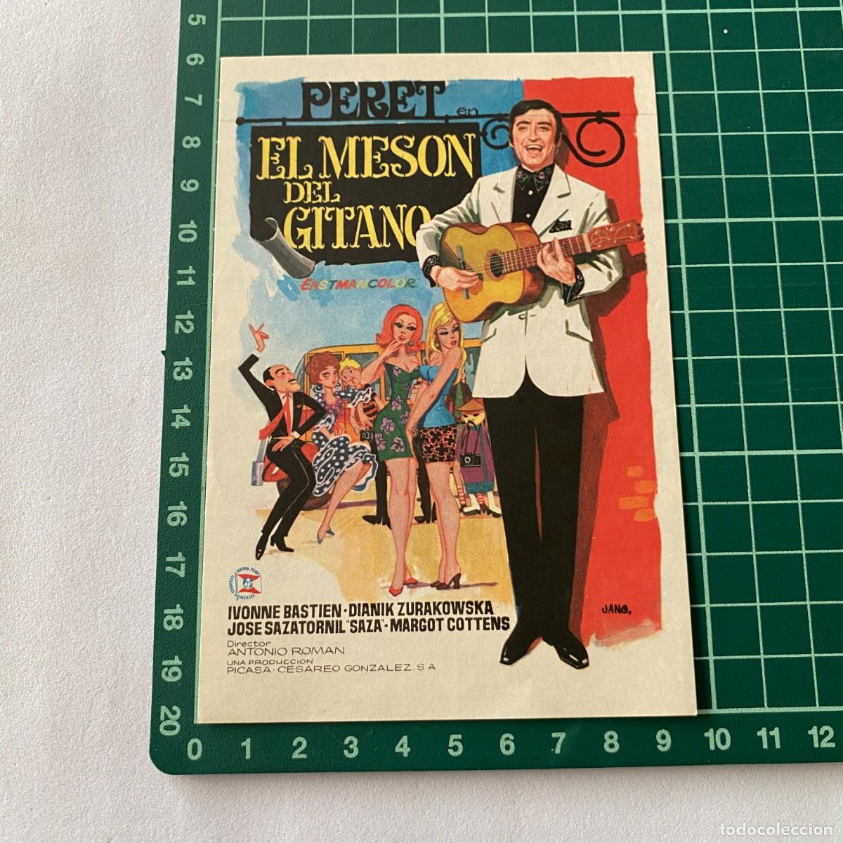 Cine: Programa de cine folleto de mano pelicula. El meson del gitano Peret - Foto 1