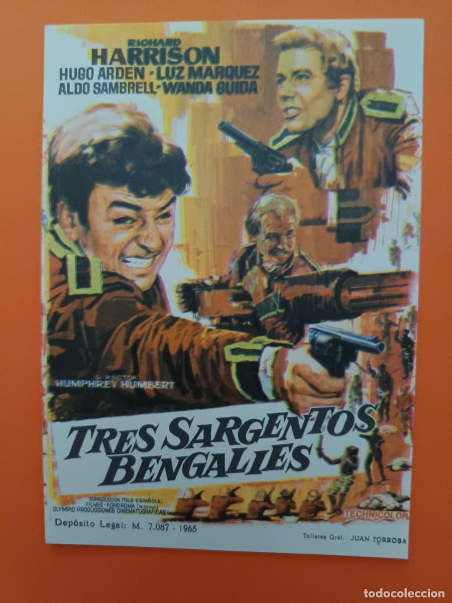 Cine: PROGRAMA DE CINE TRES SARGENTOS BENGALIES RICHARD HARRISON - Foto 1