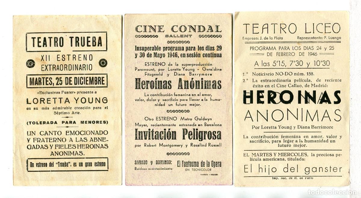 Cine: HEROINAS AN&Oacute;NIMAS, con Loretta Young. - Foto 2