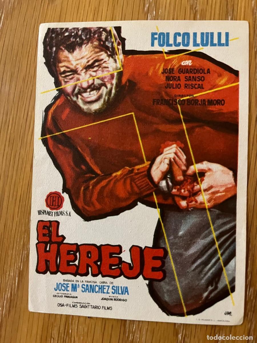 Cine: folleto el Hereje sin publicidad - Foto 1