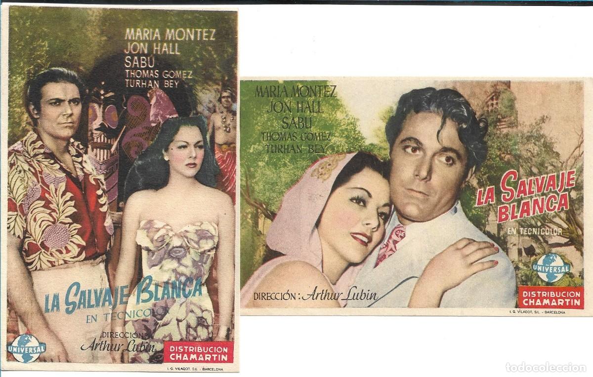 Cine: DOS PROGRAMAS DE CINE - LA SALVAJE BLANCA - Foto 1