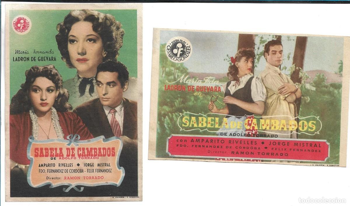 Cine: DOS PROGRAMAS DE CINE - SABELA DE CAMBADOS - Foto 1