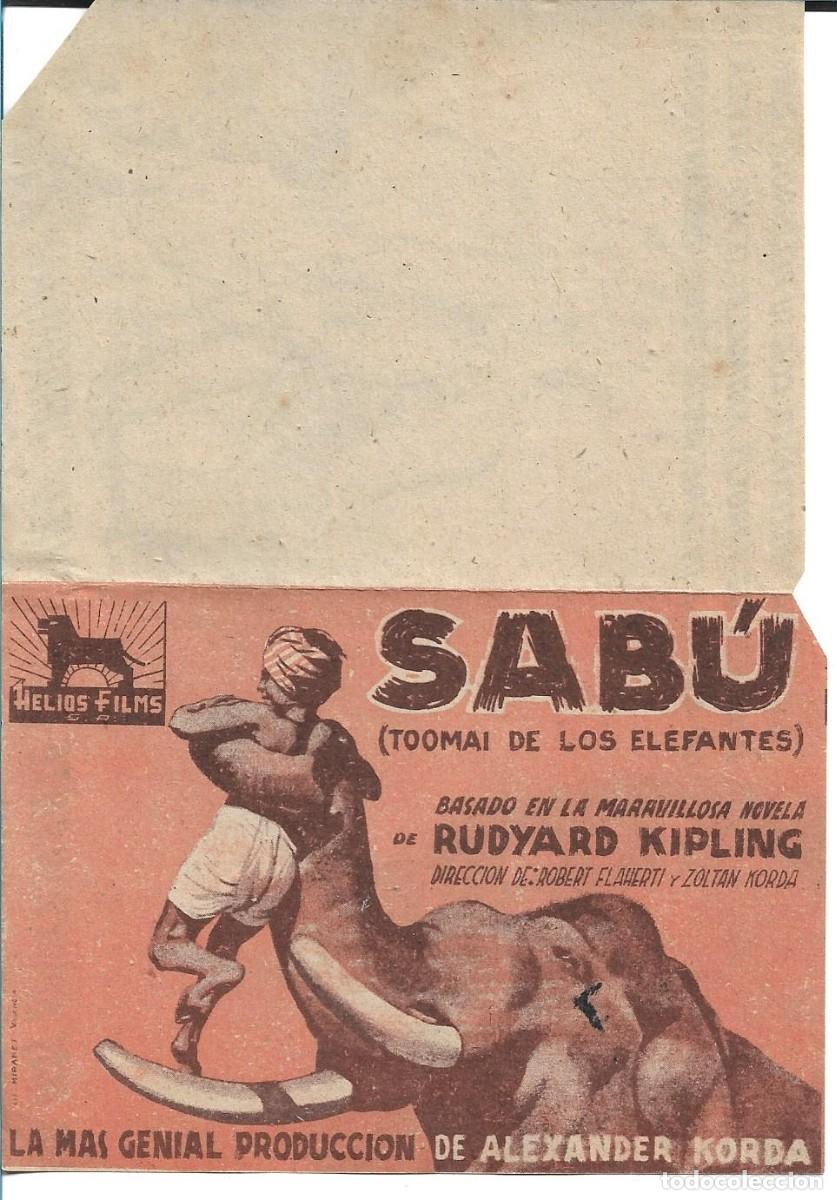 Cine: PROGRAMA DE CINE DOBLE - SABU - Foto 1