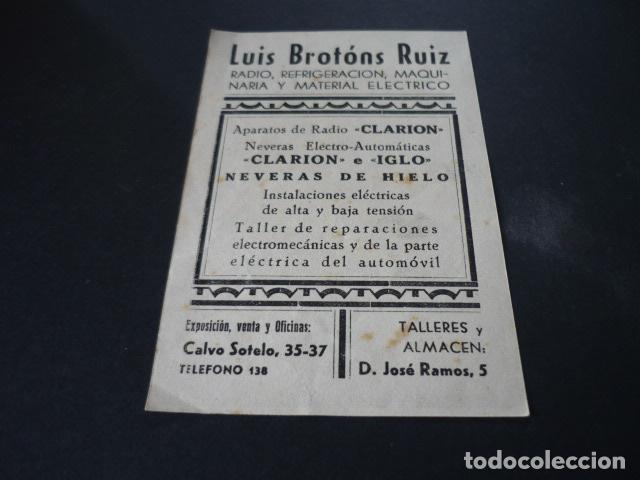 Cine: MANUEL LUNA PROGRAMA DE CINE CON PUBLICIDAD LUIS BROTONS ELCHE ALICANTE - Foto 2