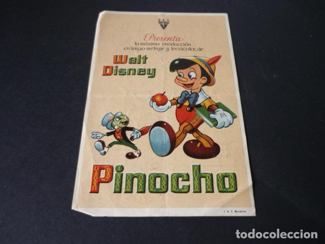 Cine: PINOCHO PROGRAMA DE CINE CON PUBLICIDAD CINEMA IRIS ALICANTE
