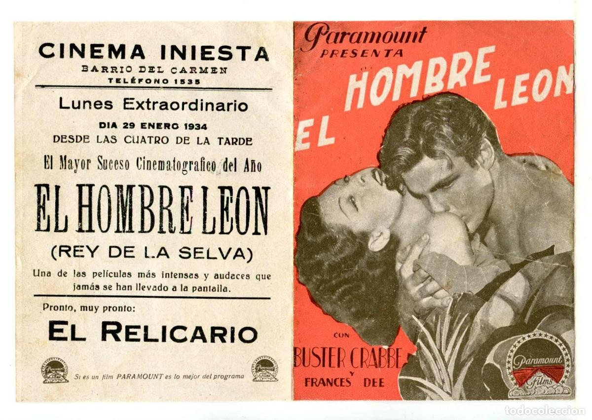 Cine: EL HOMBRE LE&Oacute;N, con Buster Crabbe. - Foto 1