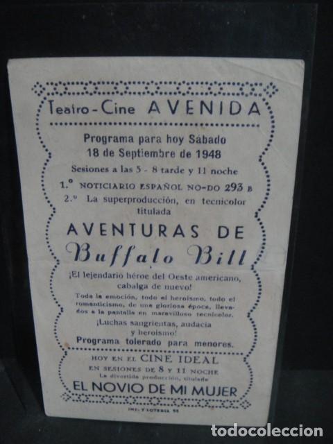 Cine: buffalo bill - teatro cine avenida - Foto 2