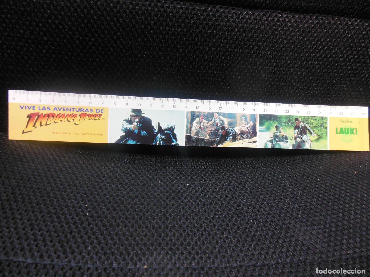 Cine: REGLA VIVE LAS AVENTURAS DE INDIANA JONES 1993 - PROMOCION LAUKI CROMO PROGRAMA DE CINE MODELO 2