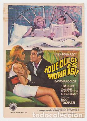 Cine: &iexcl;QU&Eacute; DULCE MORIR AS&Iacute;! (sin publicidad) - Foto 1