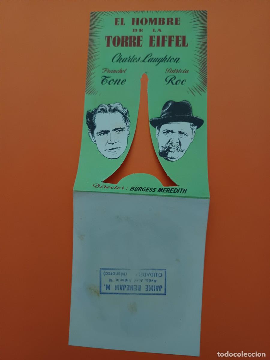 Cine: PROGRAMA DE CINE TROQUELADO EL HOMBRE DE LA TORRE EIFFEL CHARLES LAUGHTON - Foto 1