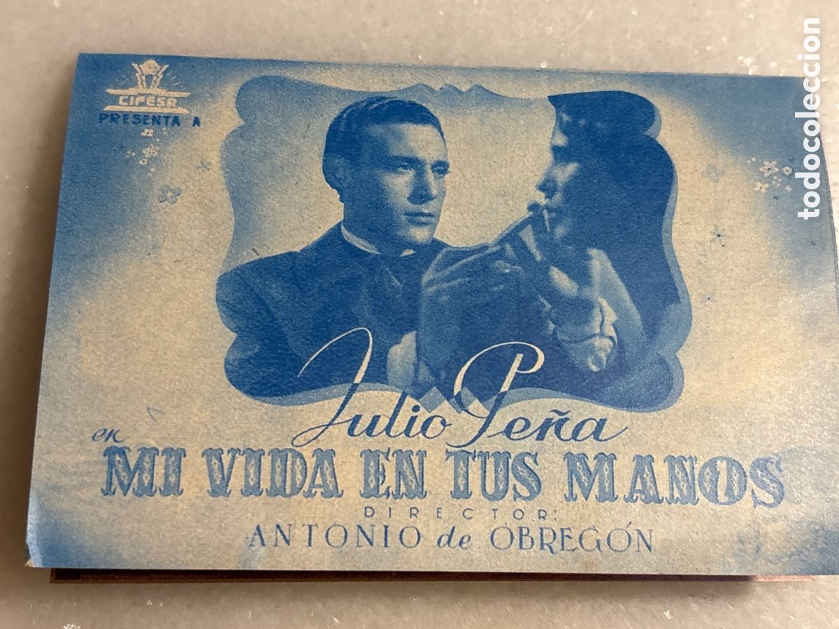 Cine: Folleto, programa de cine doble &ldquo;mi vida en tus manos&rdquo; Cifesa a&ntilde;os, 40