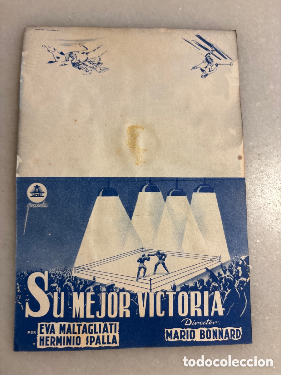Cine: Folleto, programa de cine su mejor victoria. Cefesa a&ntilde;os, 40