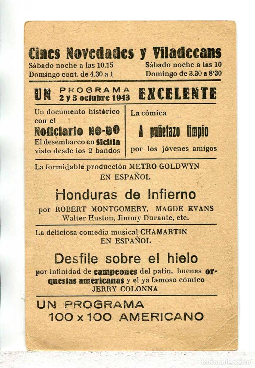 Cine: HONDURAS DE INFIERNO, con Robert Montgomery. - Foto 2