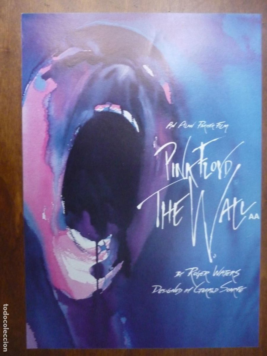 Cine: the wall el muro - folleto de mano original - pink floyd alan parker - gerald scarfe