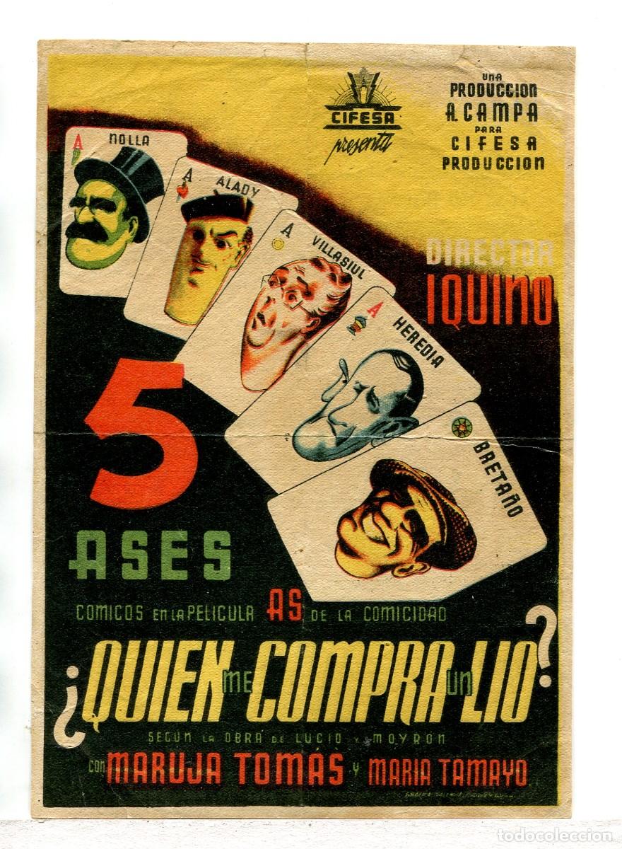 Cine: &iquest;QUIEN ME COMPRA UN L&Iacute;O? con Maruja Tom&aacute;s. - Foto 1