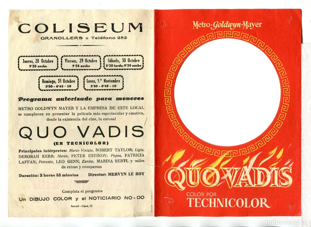 Cine: QUO VADIS, con Robert Taylor. - Foto 1