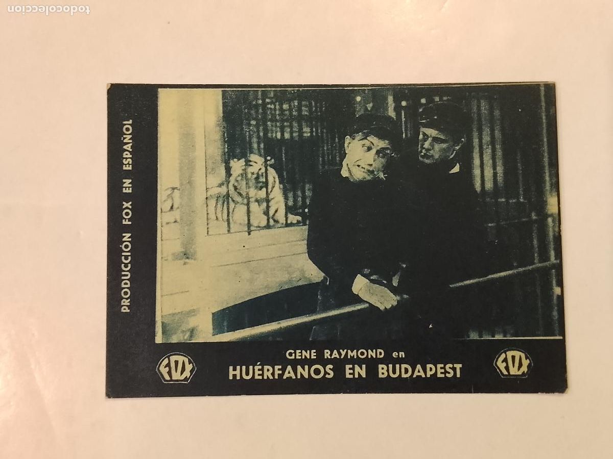 Cine: GENE RAYMOND EN HUERFANOS EN BUDAPEST - FOX - A&Ntilde;O 1934 CINEMA OLIVERAS - PROGRAMA DE CINE -(115.319)