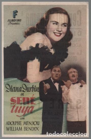 Cine: PROGRAMA DE CINE: SER&Eacute; TUYA PC-11115 - Foto 1