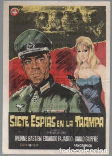 Cine: PROGRAMA DE CINE: SIETE ESPIAS EN LA TRAMPA PC-11118 - Foto 1