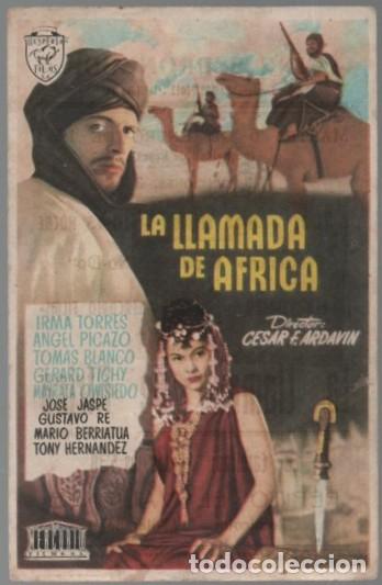 Cine: PROGRAMA DE CINE: LA LLAMADA DE AFRICA PC-11123 - Foto 1