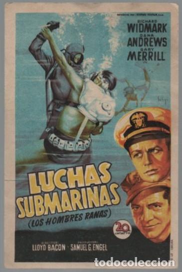 Cine: PROGRAMA DE CINE: LUCHAS SUBMARINAS (LOS HOMBRES RANAS) PC-11128 - Foto 1