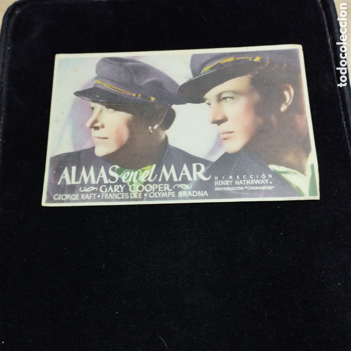 Cine: Programa de cine, sencillo. Almas en el Mar. Gary Cooper. George Raft. - Foto 1