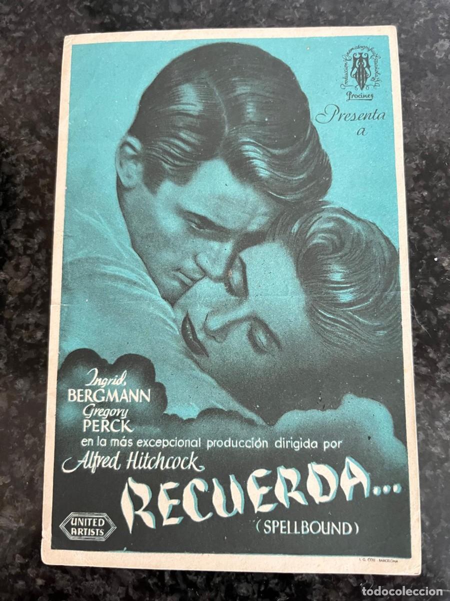 Cine: folleto Recuerda cine Protectora - Foto 1